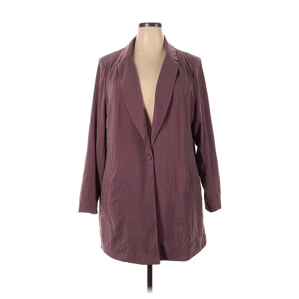 NWT Torrid Women’s  Plus purple drape blazer size 4X